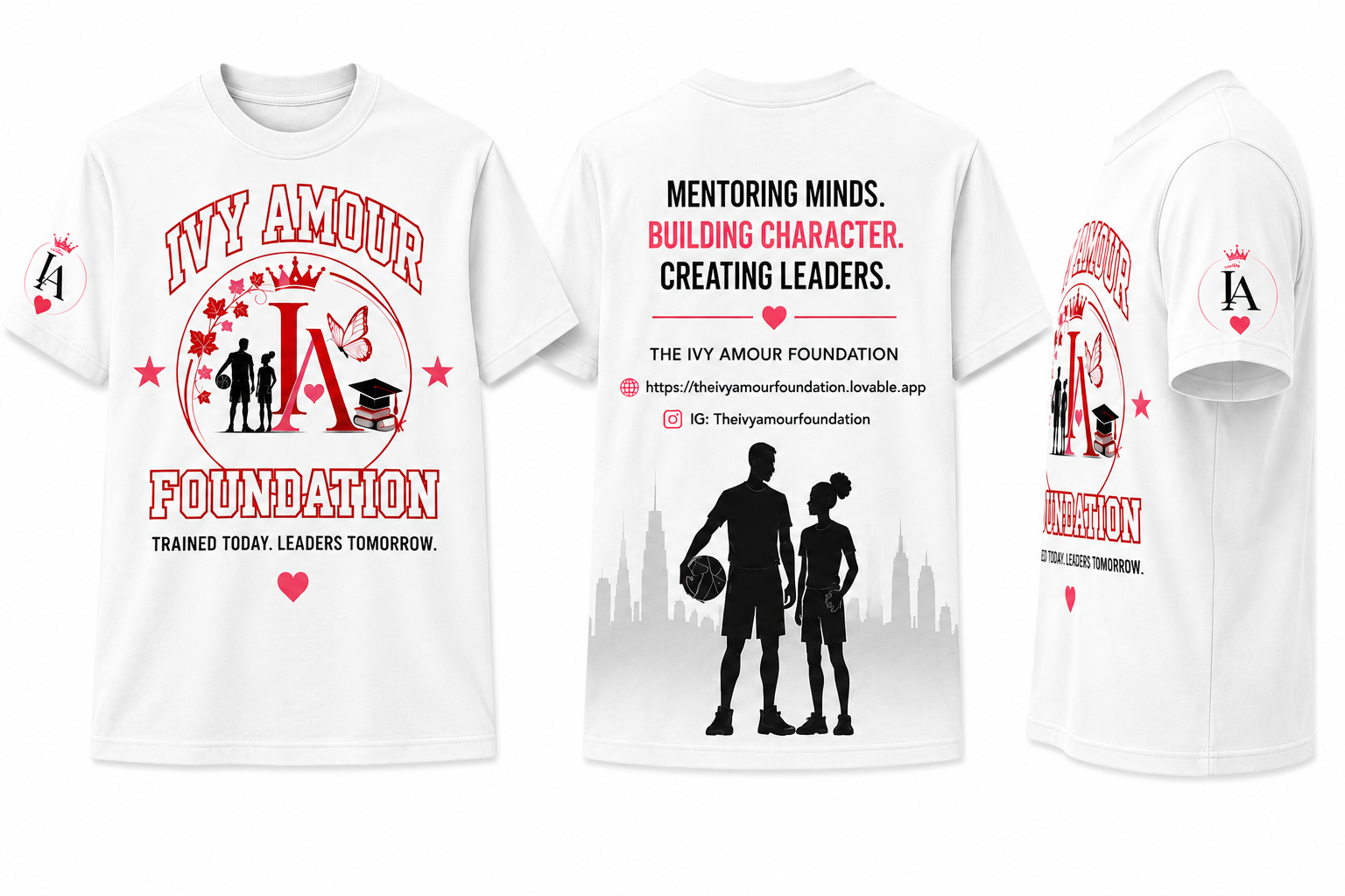 Ivy Amour Foundation tee — Pure White